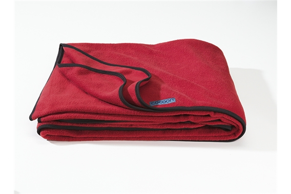 Fleece Blanket 200 x 160 cm, cherry