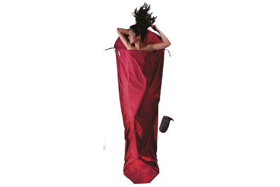 MummyLiner, 241 x 90/56 cm, Baumwolle monk's red