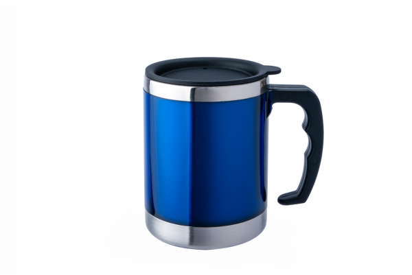 Basic Nature Edelstahl Thermobecher Mug blau 0,42 L