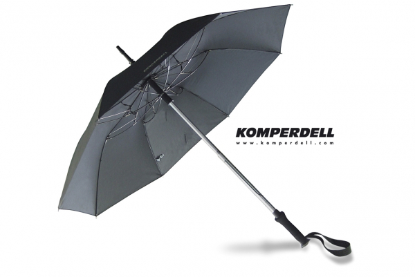 EuroSchirm Komperdell Stock/Schirm schwarz