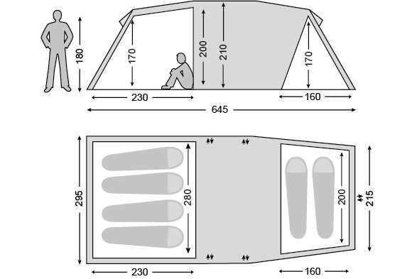 Nordisk Reisa 6 PU | Tunnel Tents | Tents: by Form | Tents